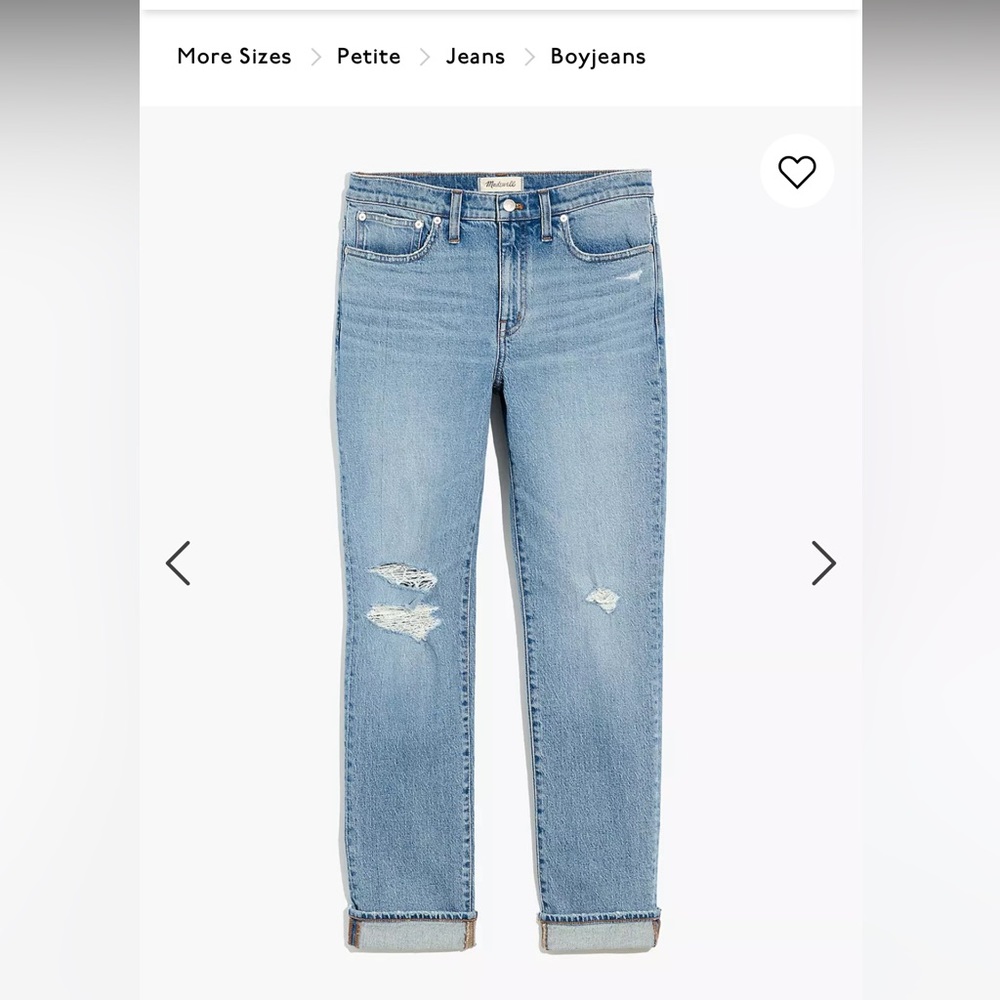 Madewell High rise slim boyfriend jeans